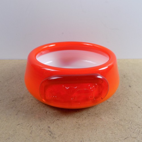 Holmegaard cased orange glass - holmegaard,